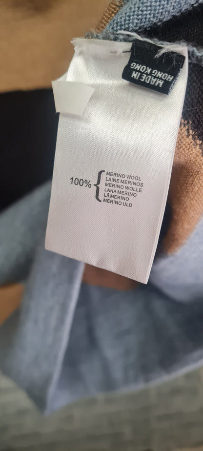 Pringle of Scotland Drop Shoulder Cowl Neck Knit T-Shirt Size Medium