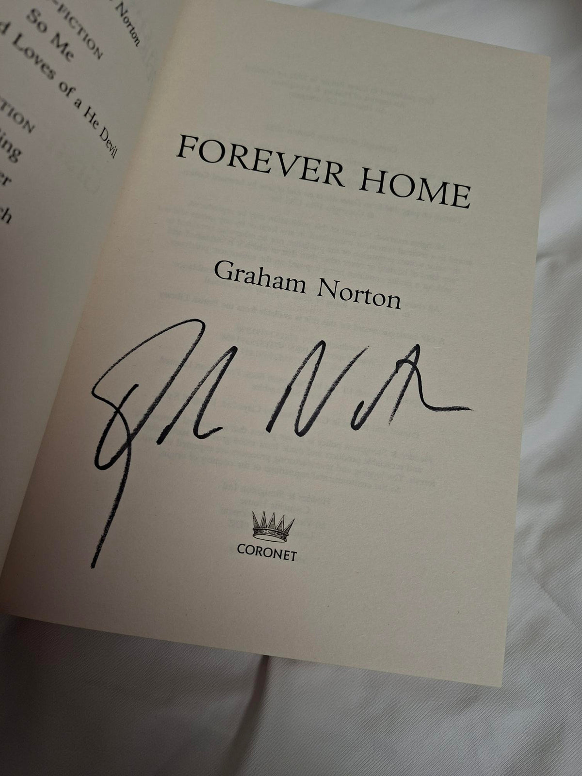 Forever Home by Graham Norton Signed First Edition