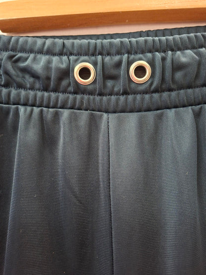 Ganni Wide Leg Track Trousers in Navy Size 10
