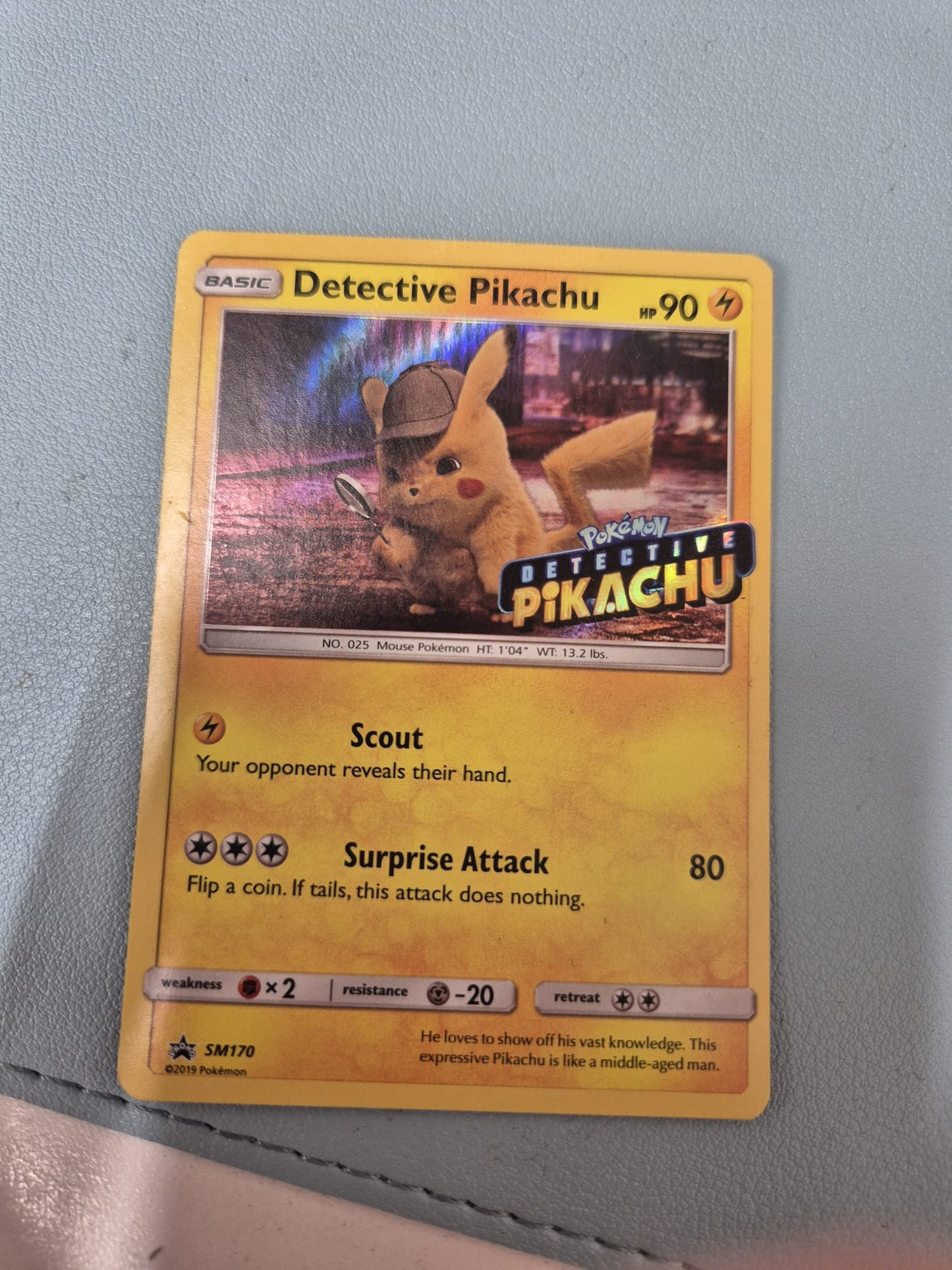 Detective Pikachu SM 170 Pokémon Promo Card Stamped