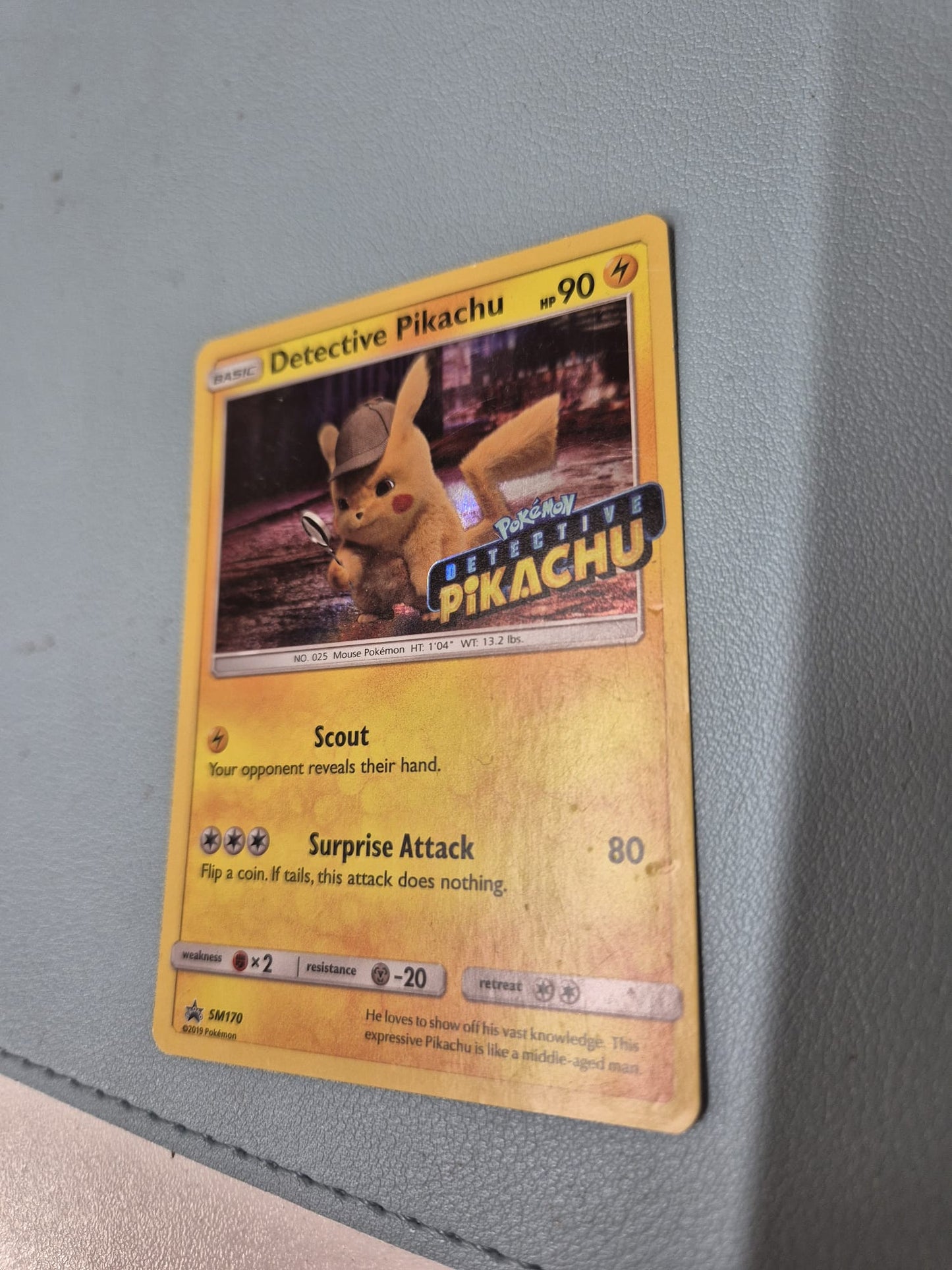 Detective Pikachu SM 170 Pokémon Promo Card Stamped