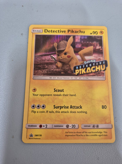Detective Pikachu SM 170 Pokémon Promo Card Stamped