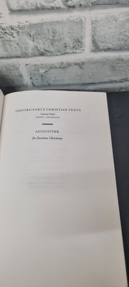 De Doctrina Christiana St. Augustine R.P.H. Green Hardcover 2001 Reprint