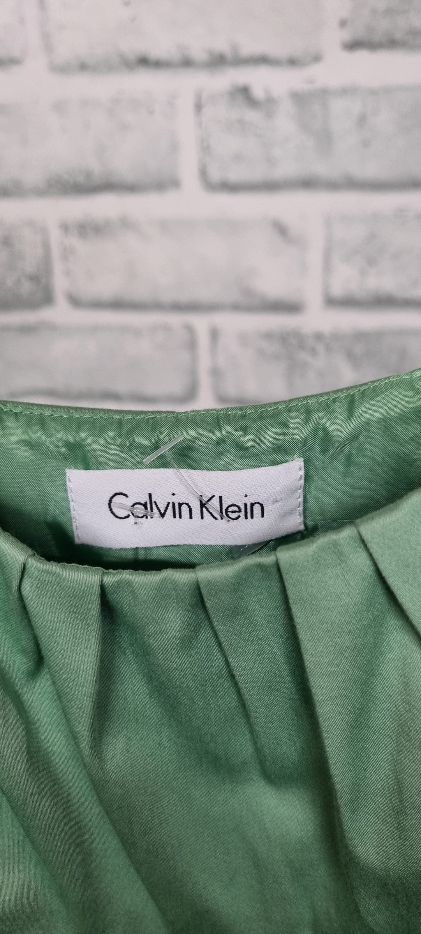 Calvin Klein 50's Style Green Midi Dress Size Small