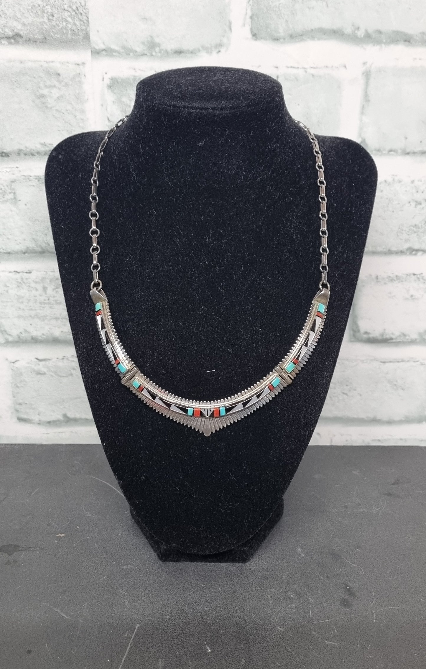Jay Boyd Sterling Silver Turquoise Princess Necklace