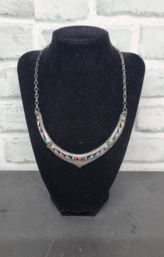Jay Boyd Sterling Silver Turquoise Princess Necklace