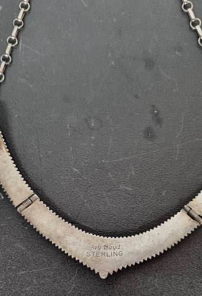 Jay Boyd Sterling Silver Turquoise Princess Necklace