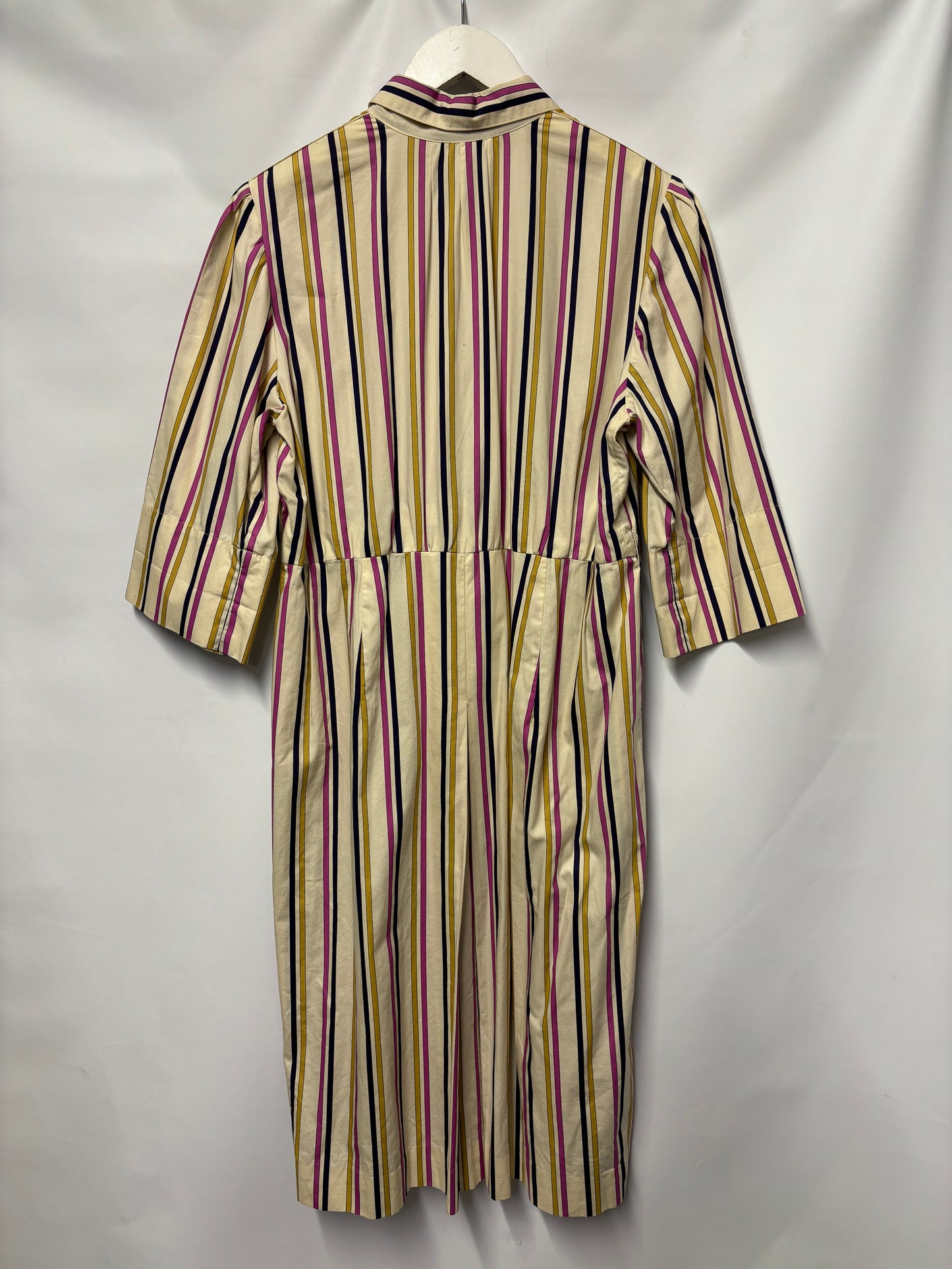 Vintage Multicoloured Striped Shirt Dress