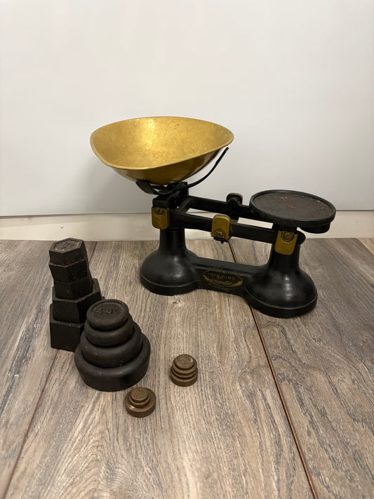 Vintage “The Viking” Kitchen Scales with Weights