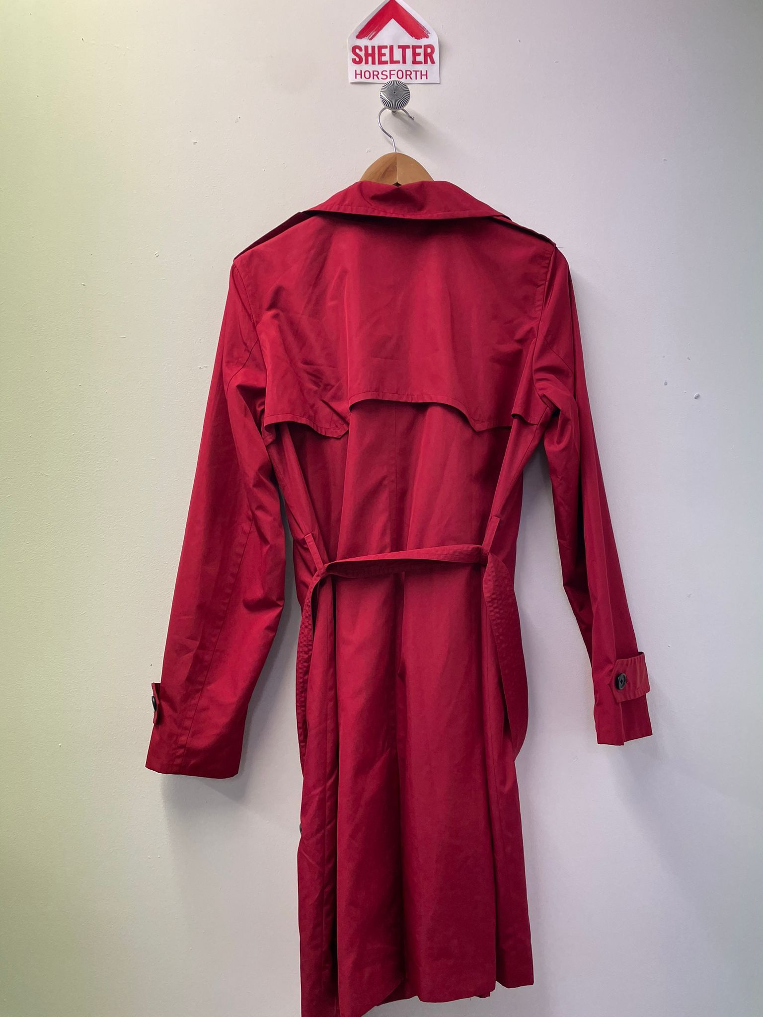 Ralph Lauren Red Trench Coat Shop for Shelter