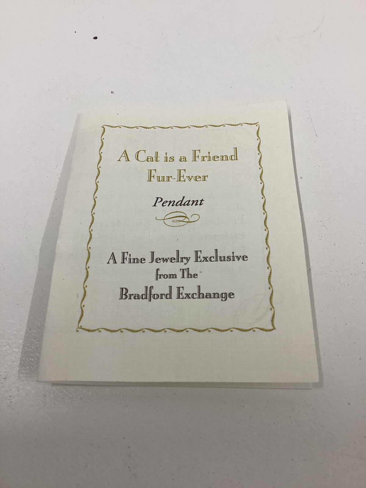 The Bradford Exchange 2007 Cat Sparkling Necklace