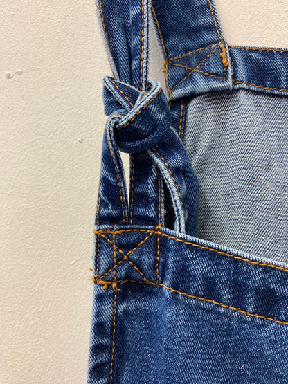 BNWT Lucy and Yak Original Dungaree Shorts Organic denim 32R