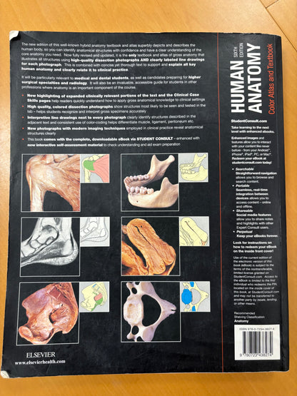 Human Anatomy: Color Atlas and Textbook, Sixth Edition by Elsevier