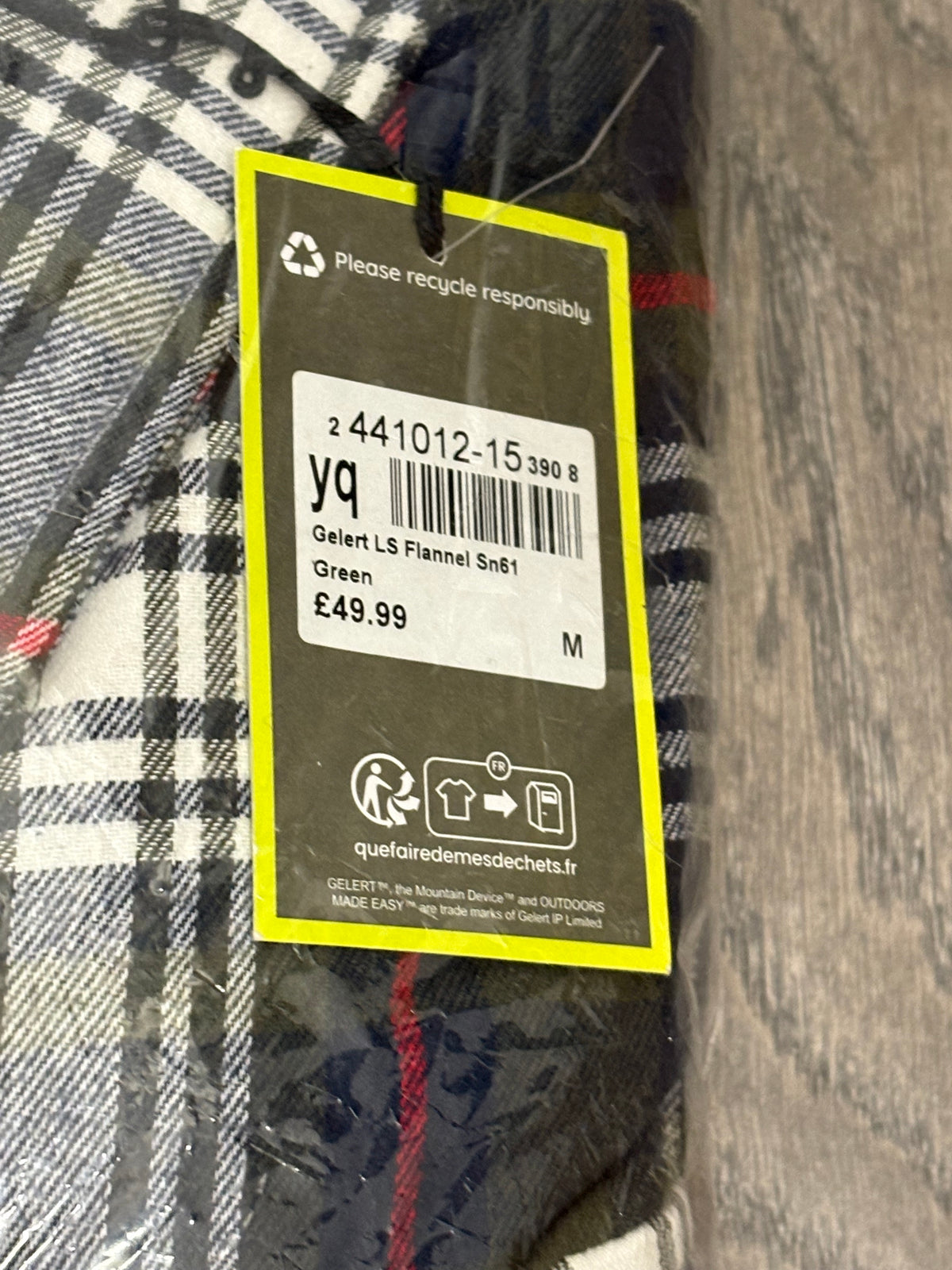 Gelert Men’s Long Sleeve Shirt Size M - Brand New
