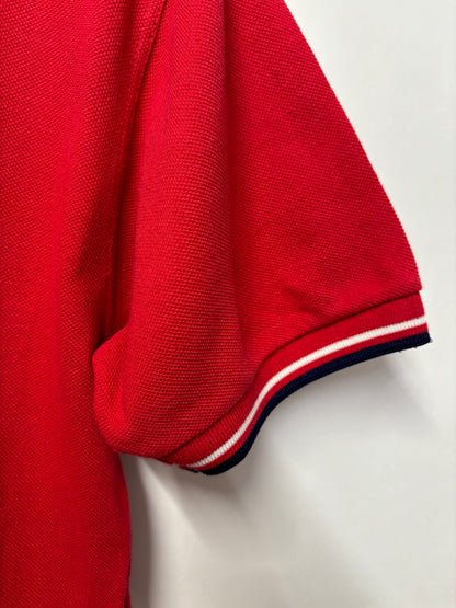 Fred Perry Red, Navy and White M3 Polo Shirt Small