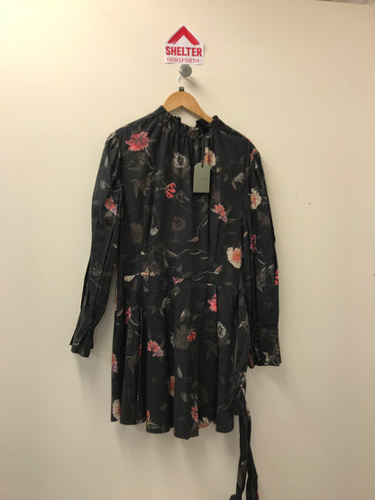 BNWT All Saints Luna Kaneshon Floral Dress Size 12