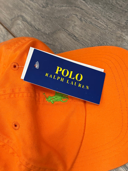 Polo Ralph Lauren Orange Men's Cotton Chino Ball Cap - BNWT
