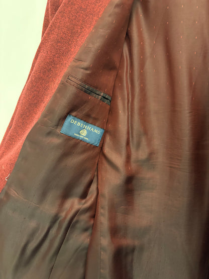 Vintage Debenhams Mens Red Blazer Size S