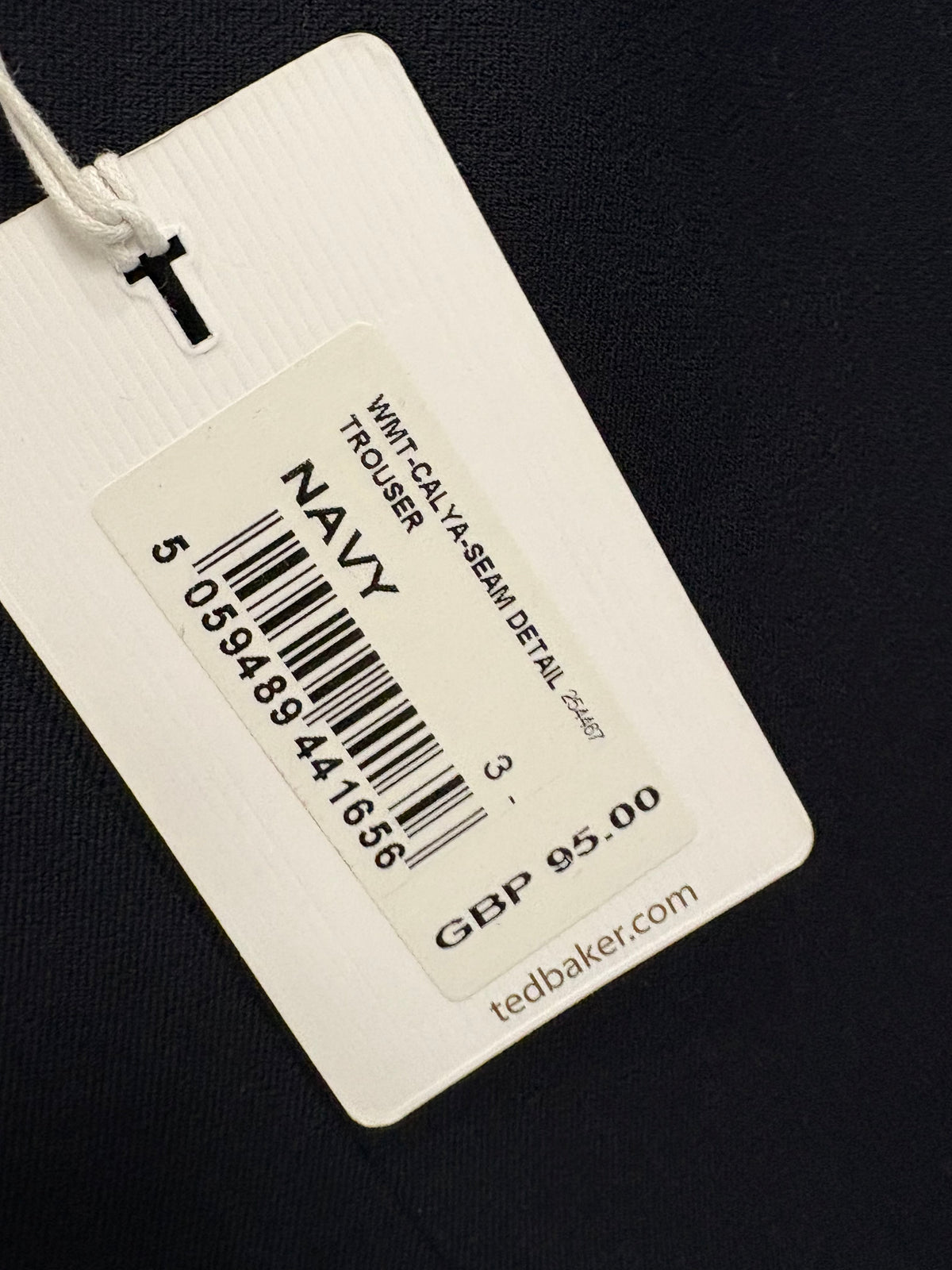 Ted Baker Calya Navy Women’s Trousers Size 3 (UK Size 12) - BNWT