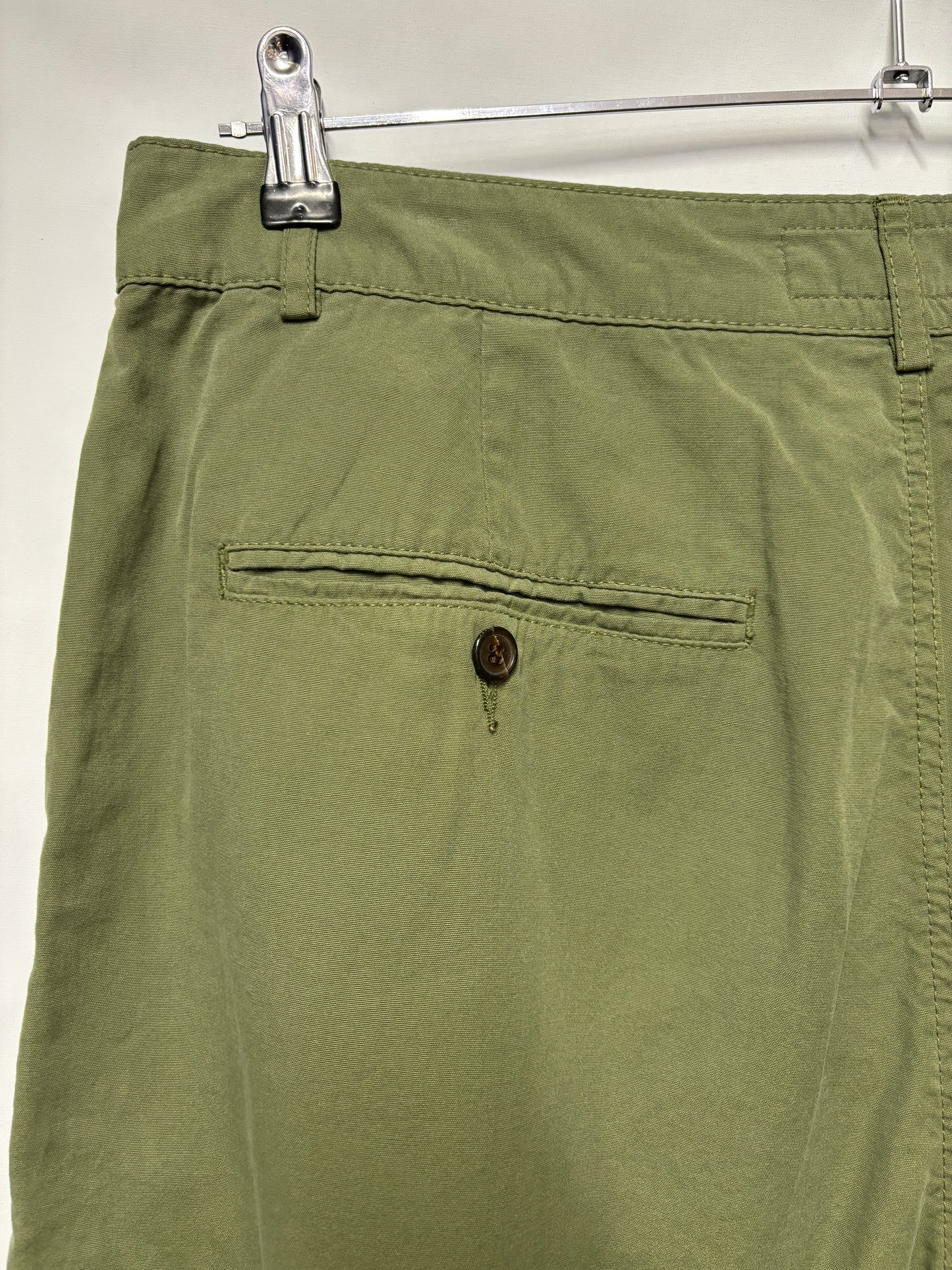 Universal Works Green Cotton Chino Trousers 34