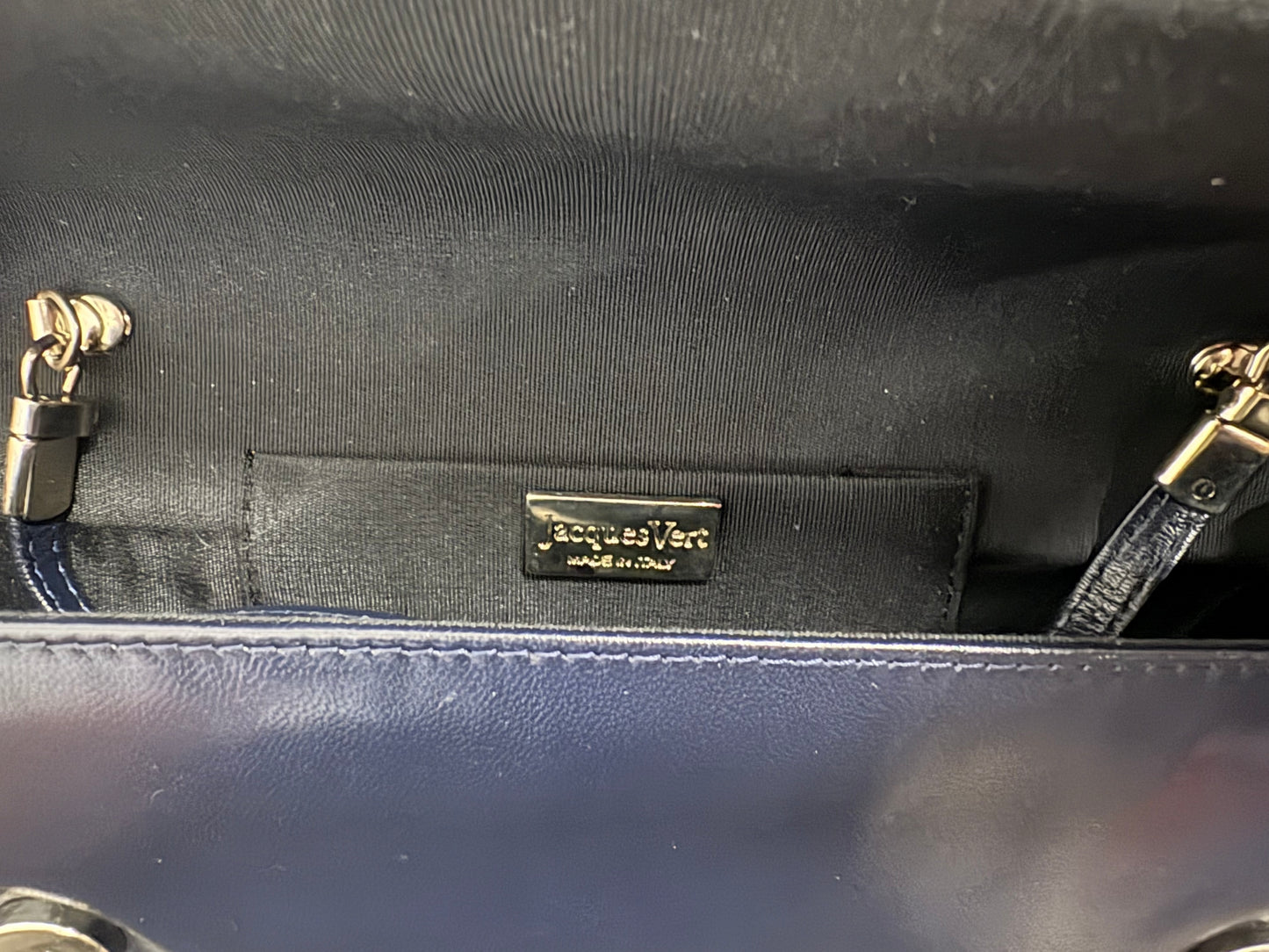 Jacques Vert Monique Navy Clutch Bag and Shoes Size 8