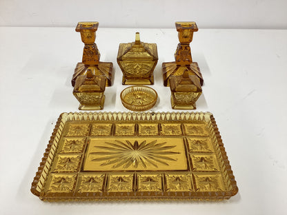 Amber Glass Set