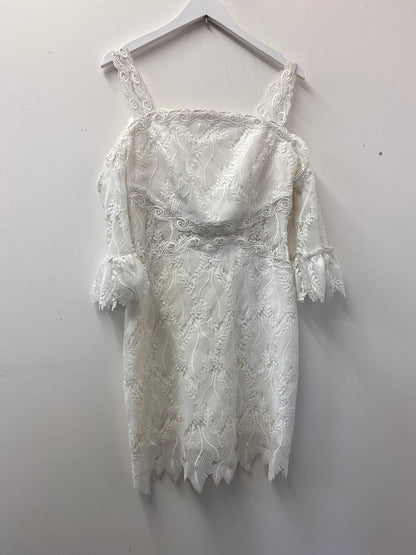 BNWT Three Floor Cream Lace Dress Size 12