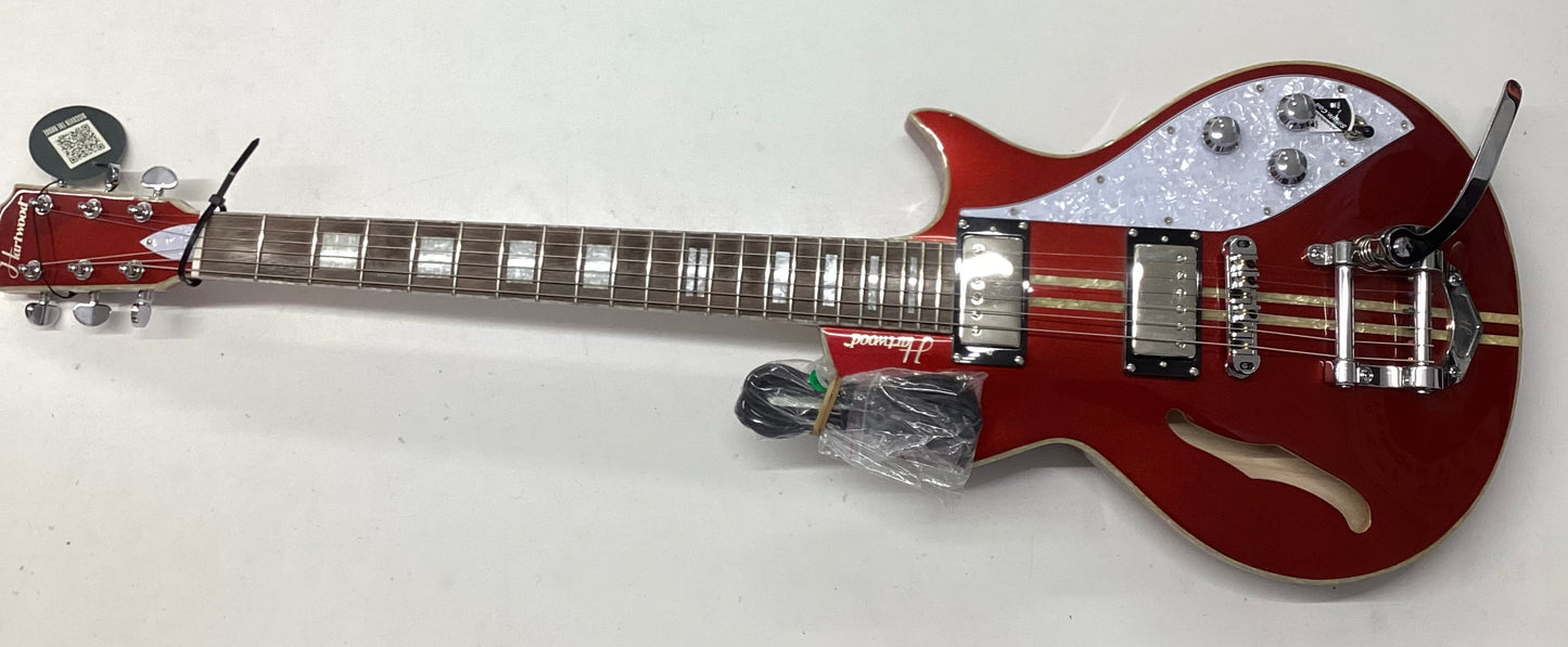 Hartwood Speedway Vibrato Electric Guitar in Lipstick Red Brand New