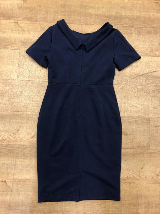 BNWT Jolie Moi Short Sleeve Bodycon Navy Dress Size 12