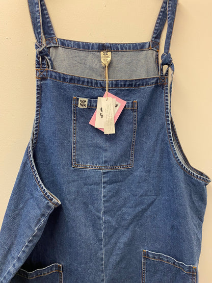 BNWT Lucy and Yak Original Dungaree Shorts Organic denim 32R