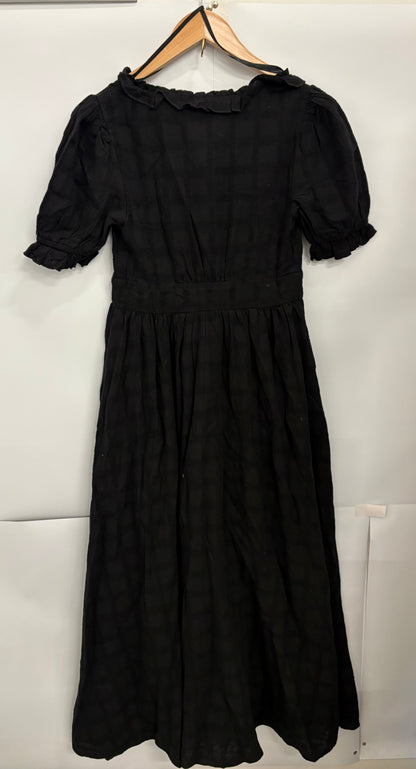 Nobody's Child Black Short-Sleeve Flossie Midi Dress Size 6 - BNWT