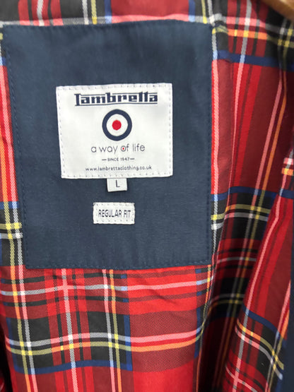 Lambretta Navy Mens Harrington Jacket Size L