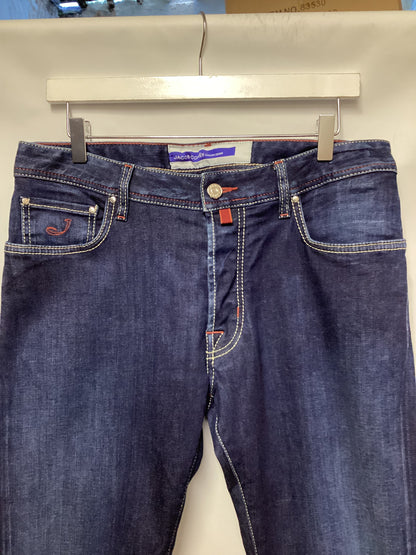 Jacob Cohan Blue Straight Jeans 34