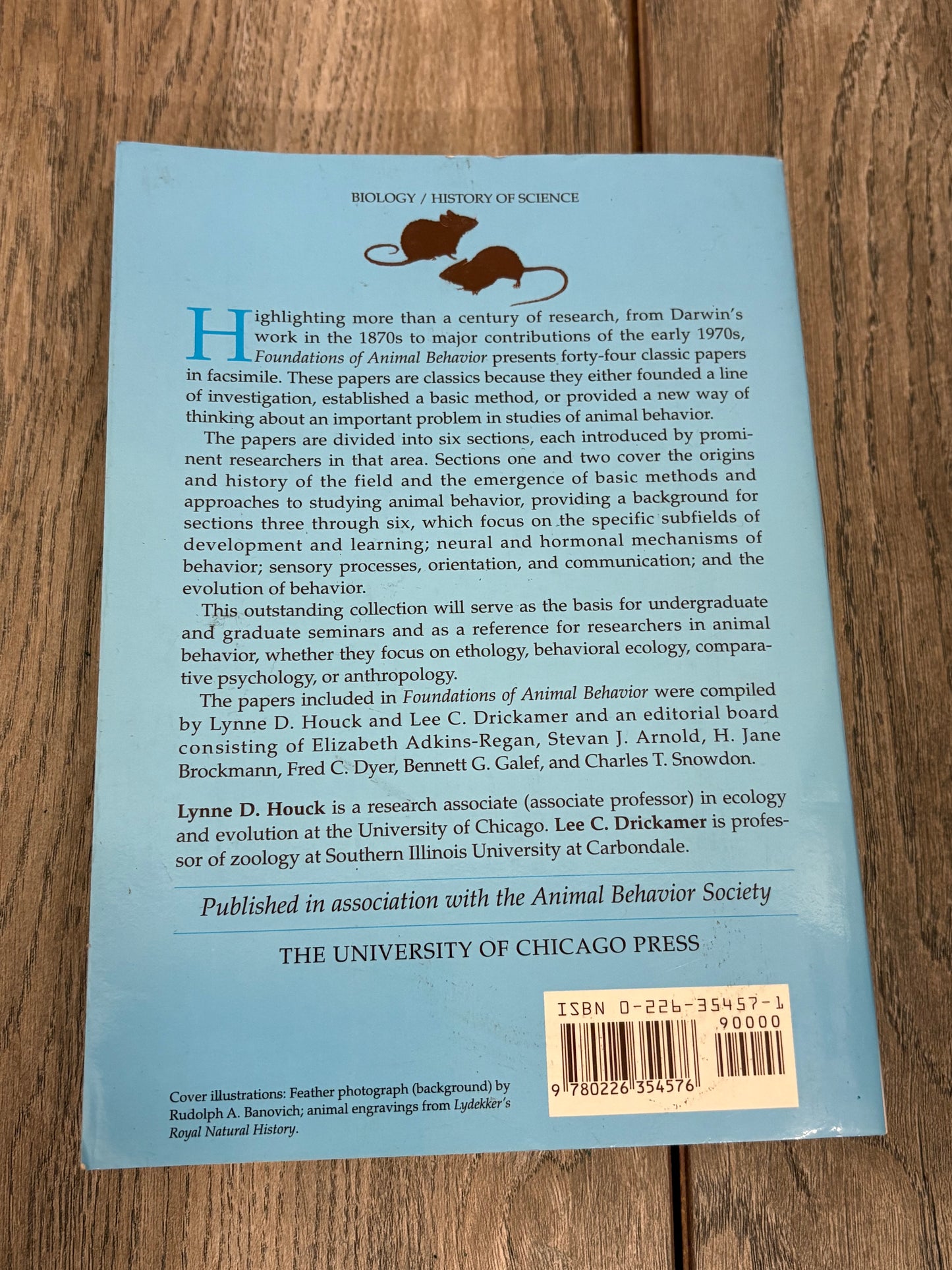 Foundations of Animal Behaviour by Lynne D Houck and Lee C Drickamer