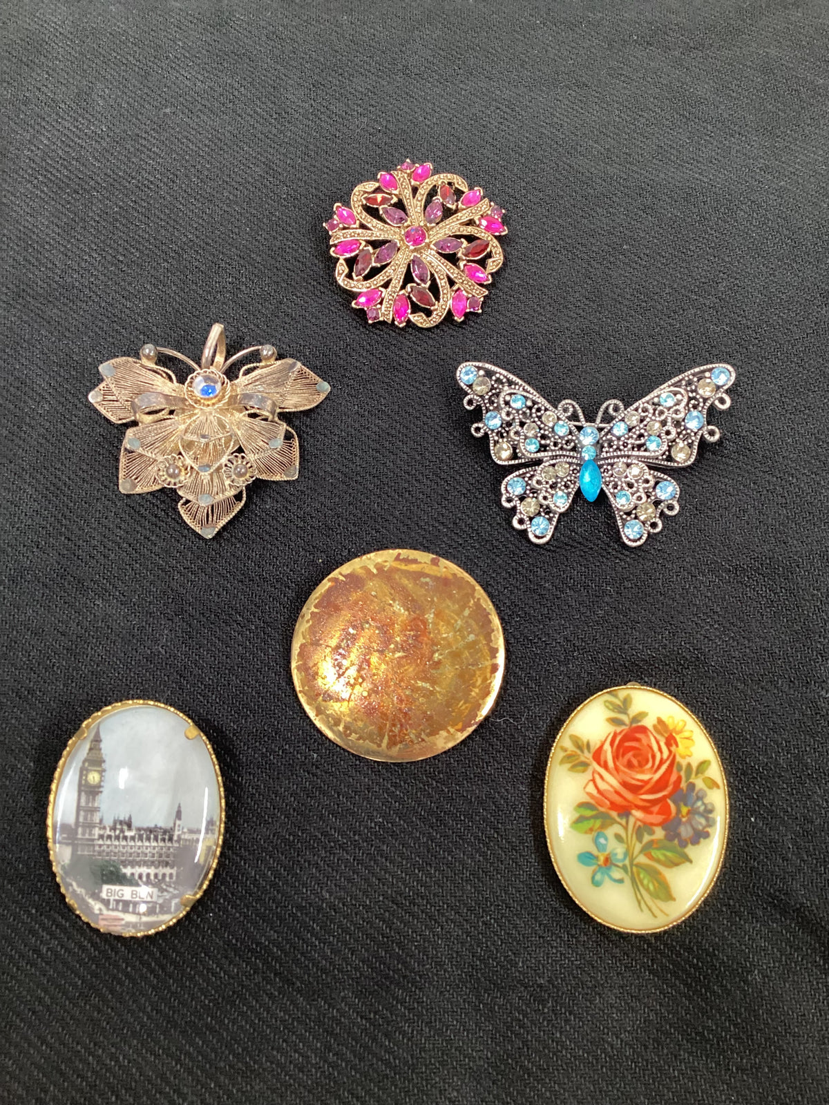 Vintage Brooch And Pendant Job Lot