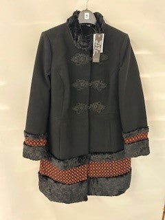 Joanna Hope Women's Black with Red Trim Jacket Size 16 BNWT