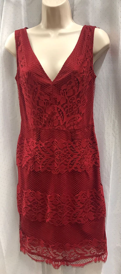 Next  Red lace Bodycon Dress, BNWT , 6