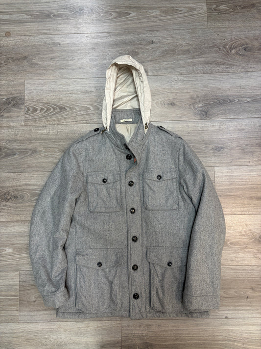 Boggi Light Grey Wool Jacket Large