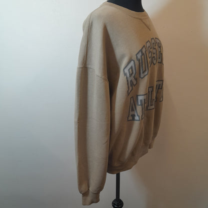 Vintage Retro 80's Russel Athletic XL Beige Sweat Shirt Jumper