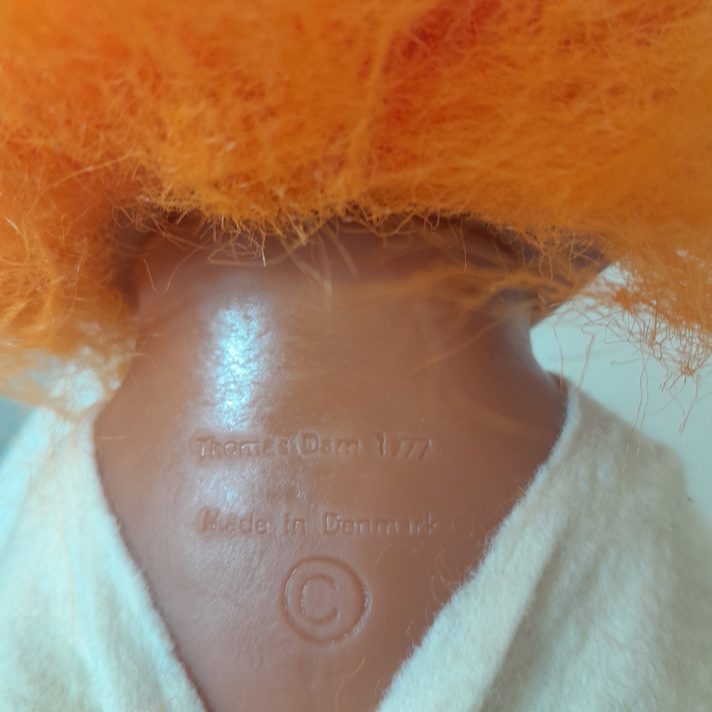 Vintage Troll Thomas Dam 1977 Orange Hair Karate