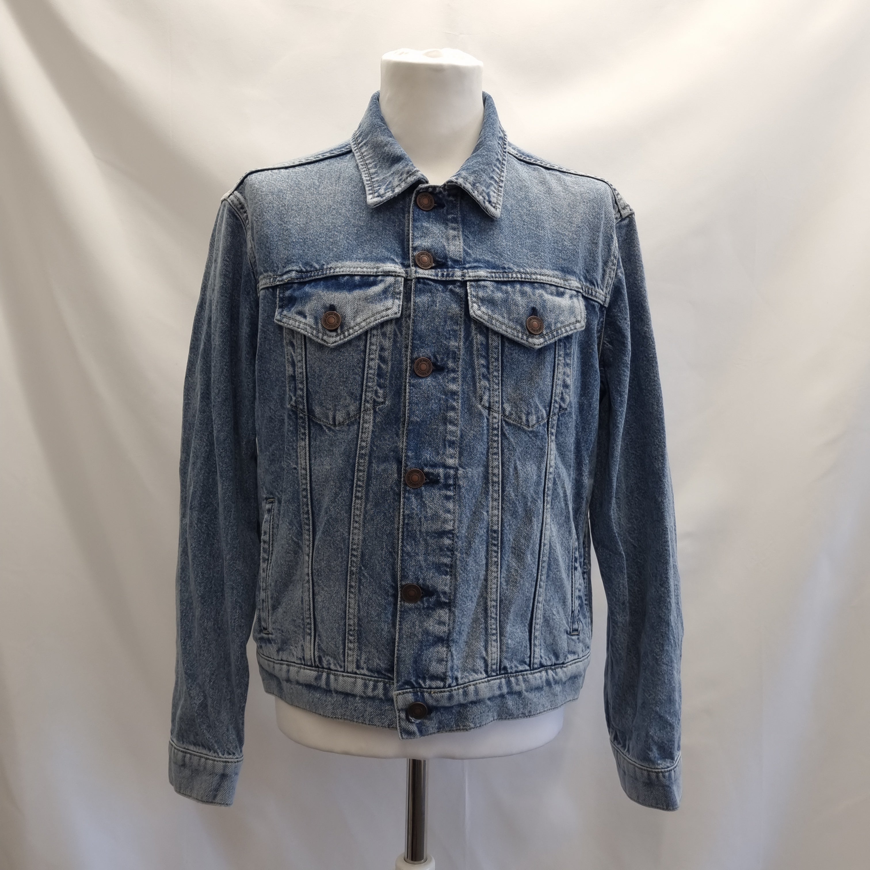 Light wash outlet denim jacket mens