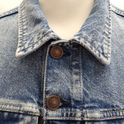 AllSaints Lightwash Denim Jacket with Pockets Size M