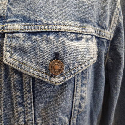 AllSaints Lightwash Denim Jacket with Pockets Size M