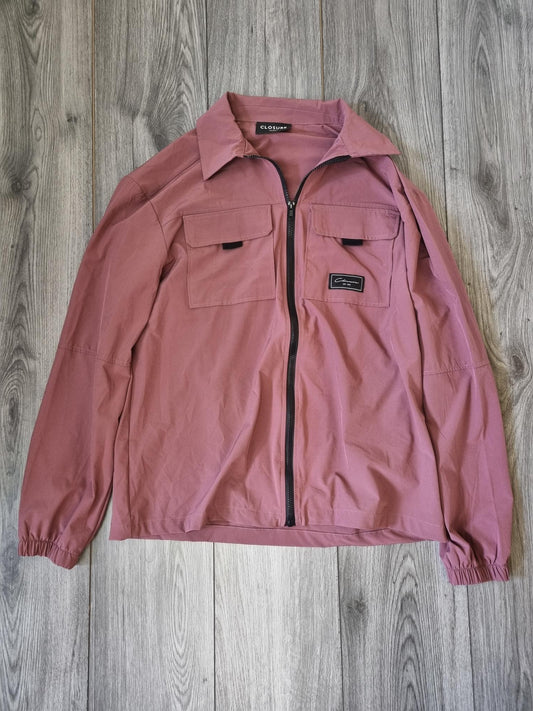 Closure Dusky Pink Lightweight Jacket Size Large