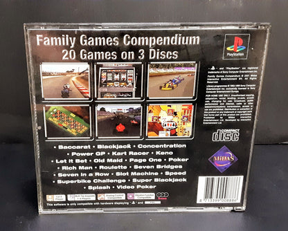 Family Games Compendium 20 Games PS1 with Manual with Manual