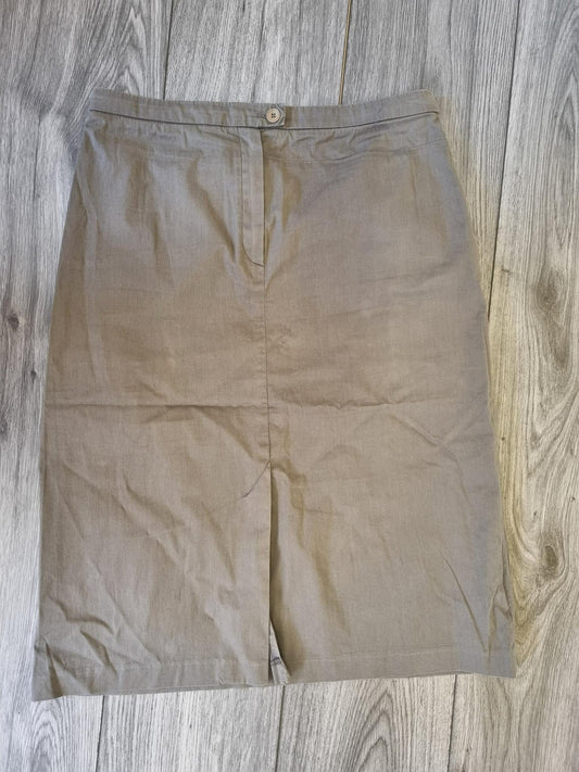 Vintage Etam Khaki Skirt Size UK 12 Y2K 90s