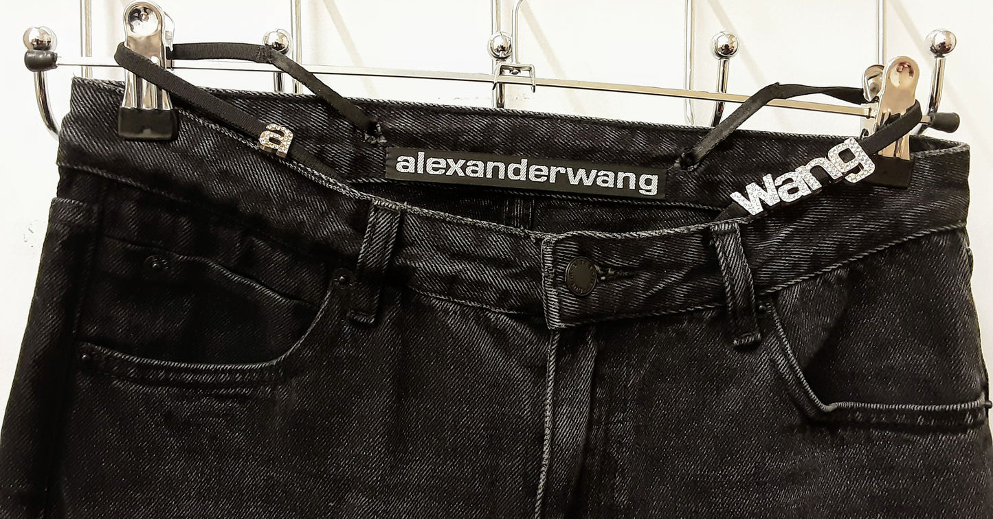 Alexander Wang Criss Cross Black Jeans size 27