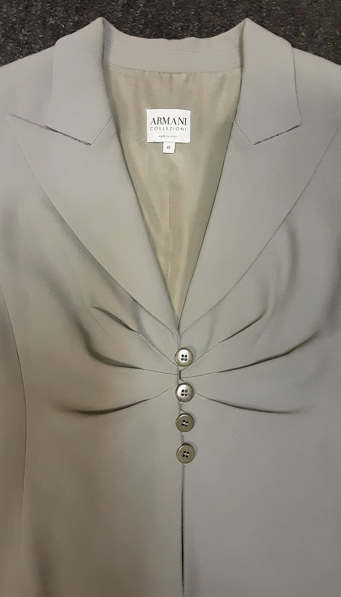 Armani Collezioni Grey Wool and Viscose Suit size M