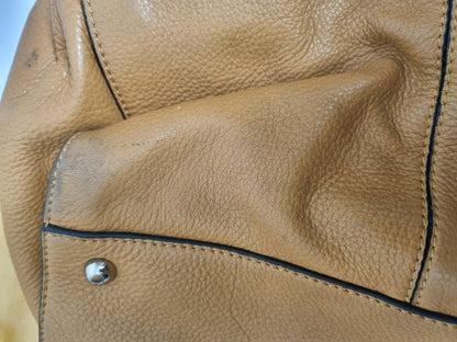 Karen Millen Tan 100% Leather Shoulder Bag