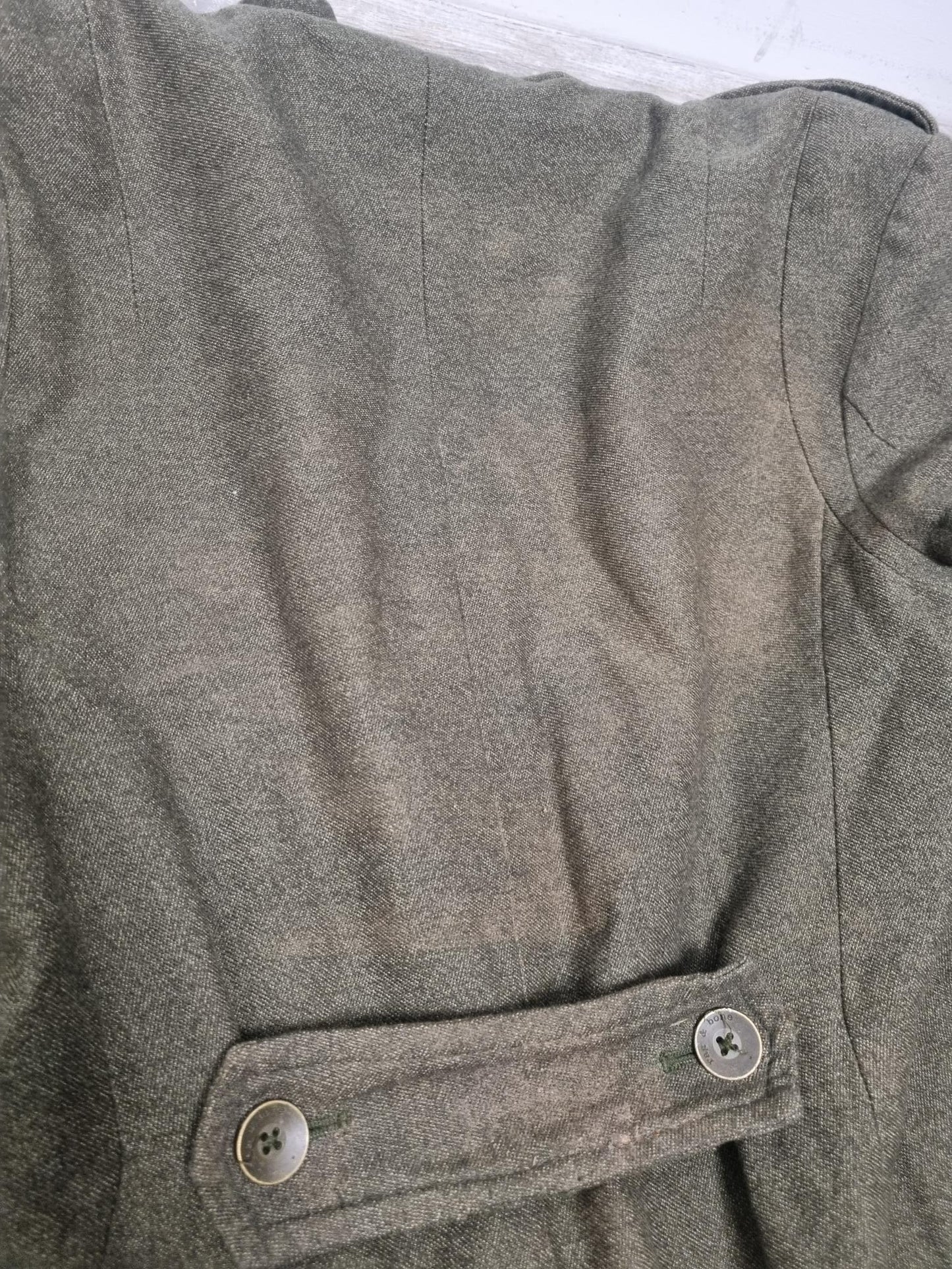 Rag & Bone Khaki Green Cotton Blend Long Coat Size 8